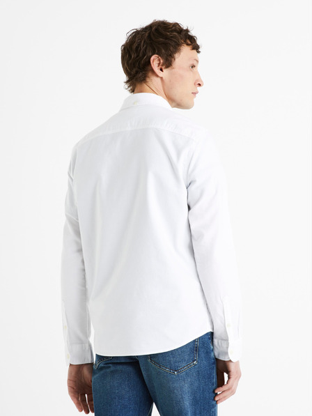 Celio Fehér férfi normál Celio Daxford pamut póló