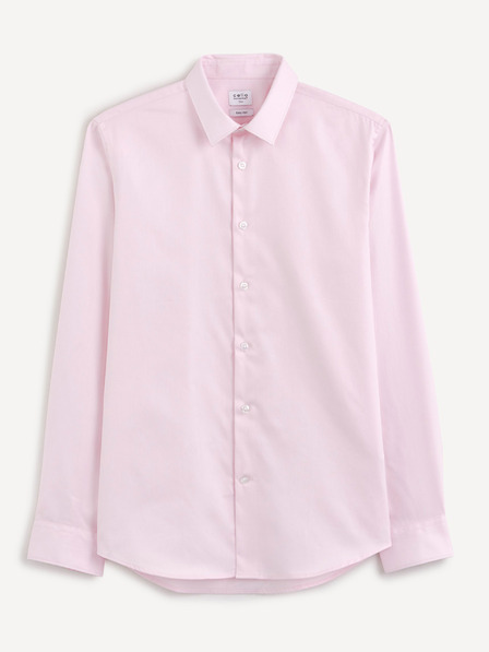 Celio Világos rózsaszín férfi slim fit ing Celio Narox