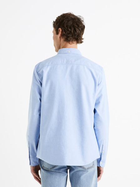 Celio Világoskék pamut férfi ing Celio Daxford
