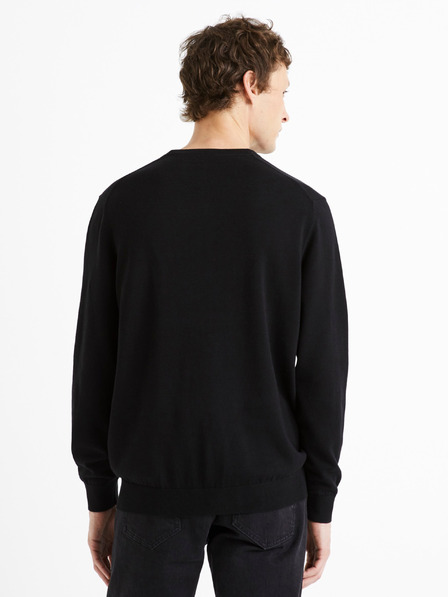 Celio Fekete férfi pulóver Celio Decotonv