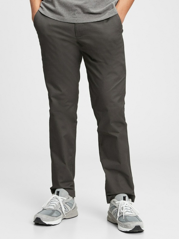 GAP Nadrág modern khaki straight fit GapFlex GAP