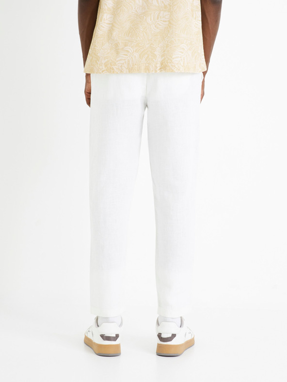 Celio Fehér férfi vászonnadrág Celio Dolinus