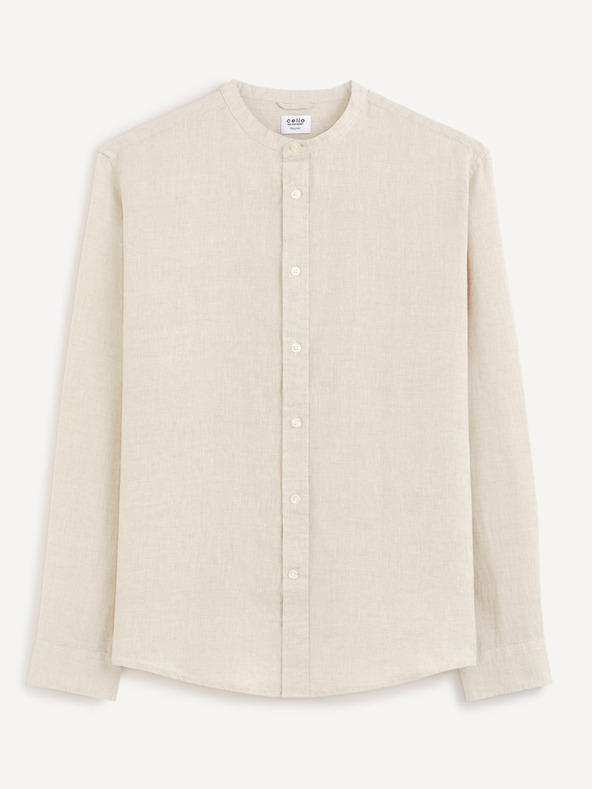 Celio Bézs férfi vászon ing Celio Damaolin