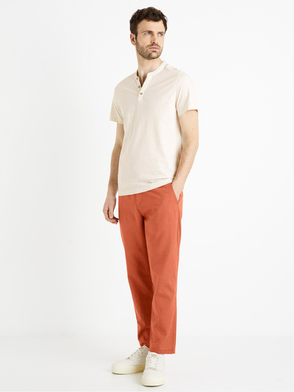 Celio Celio Cegeti krémszínű férfi basic ing Celio Cegeti