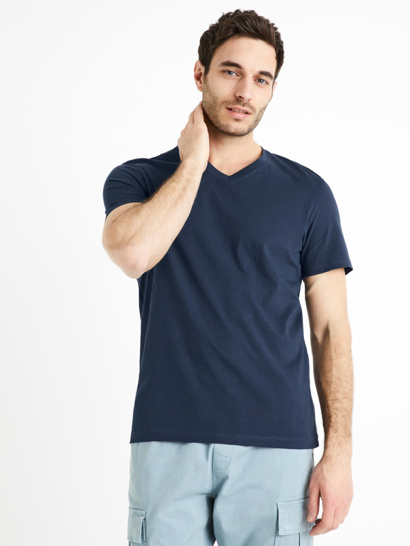 Celio Sötétkék férfi alap ing Celio Debasev