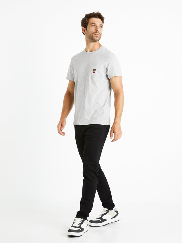 Celio Fekete férfi slim fit farmer Celio Foslim