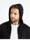 Celio Fekete férfi basic kapucnis pulóver Celio Fethree