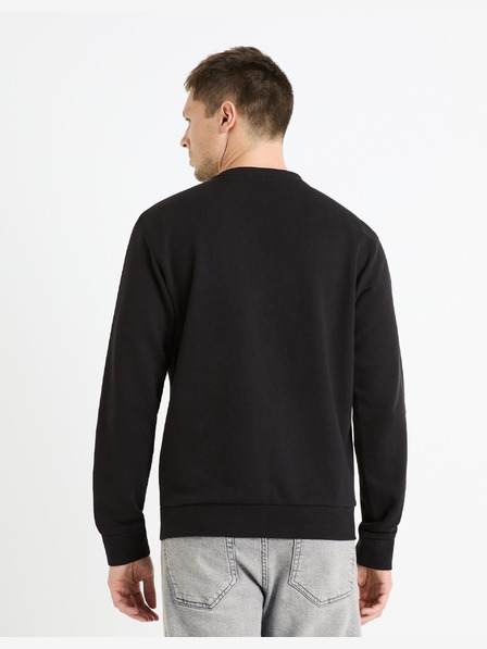 Celio Fekete férfi kapucnis pulóver Celio Feseven