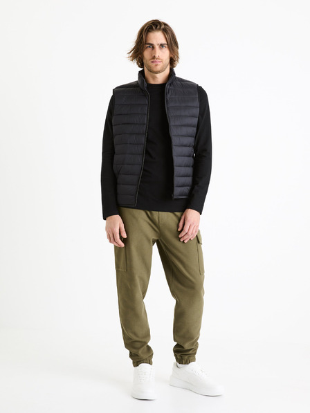 Celio Fekete férfi steppelt mellény Celio Fulock