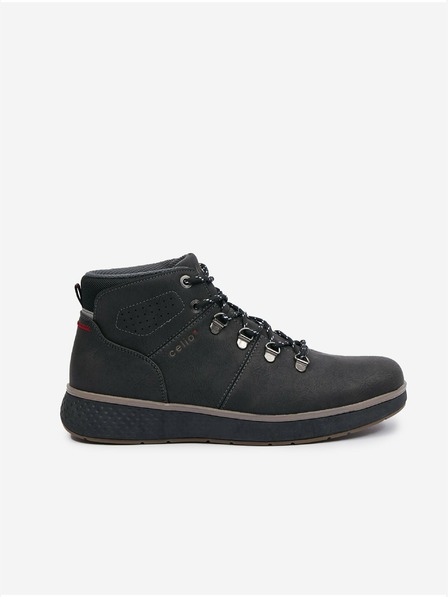 Celio Fekete férfi téli bokacsizma Celio