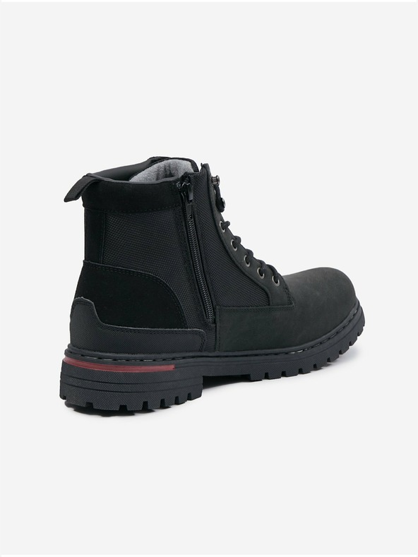 Celio Fekete férfi téli bokacsizma Celio