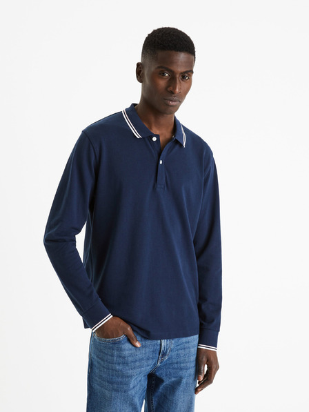 Celio Sötétkék férfi alap pólóing Celio Decolml