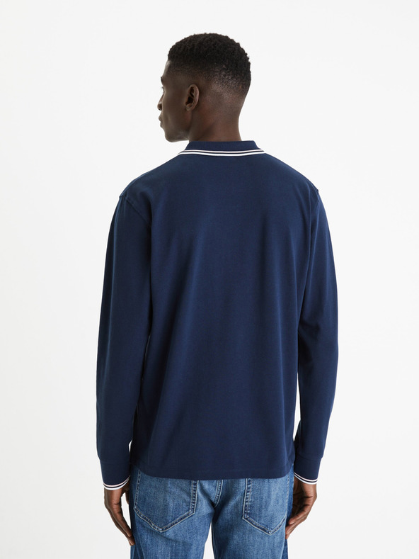 Celio Sötétkék férfi alap pólóing Celio Decolml