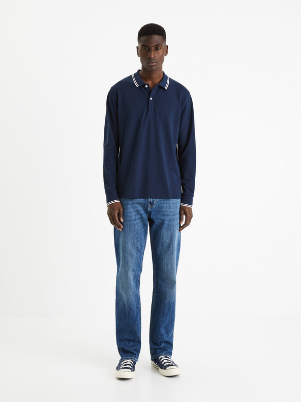 Celio Sötétkék férfi alap pólóing Celio Decolml