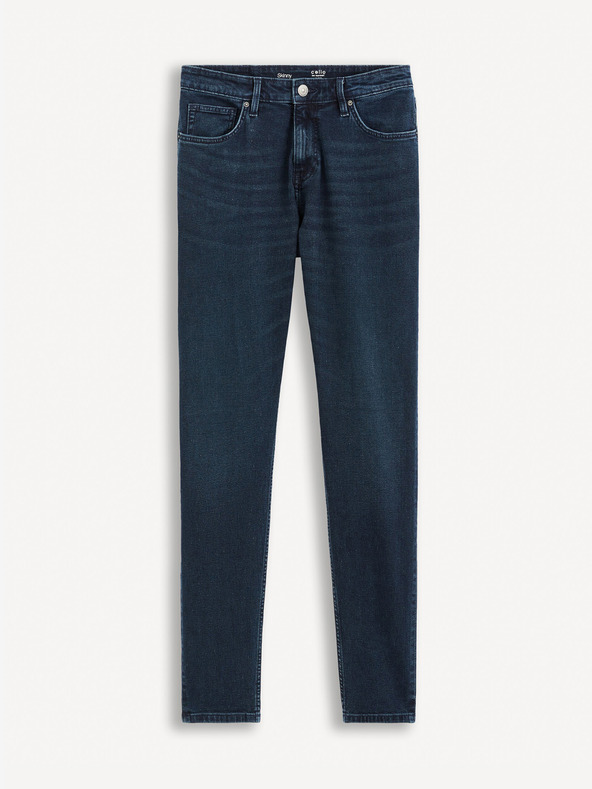 Celio Sötétkék skinny fit farmernadrág Celio Foskinny