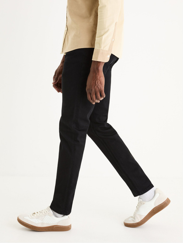 Celio Fekete férfi slim fit farmer Celio Dow