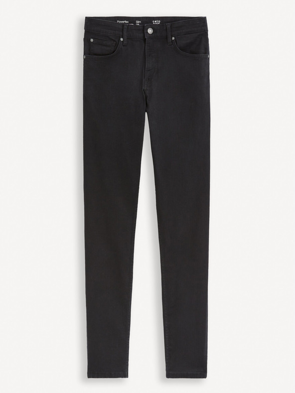 Celio Fekete férfi slim fit farmer Celio Dow