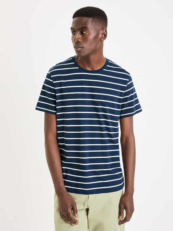 Celio Celio Gebaser sötétkék férfi basic póló