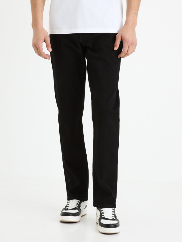 Celio Fekete férfi egyenes szabású farmernadrág Celio C15