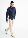 Celio Sötétkék férfi vászon póló Celio Daflix