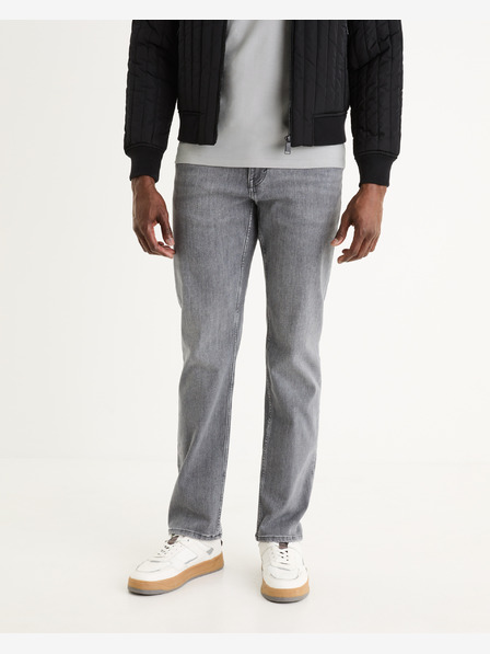 Celio Szürke férfi egyenes szabású Celio C15 farmernadrág