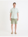 Celio Zöld férfi lenvászon rövidnadrág Celio Dolinusbm
