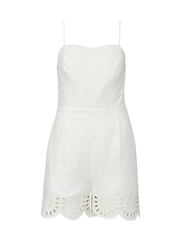 Orsay Fehér, rövid női ORSAY kezeslábas