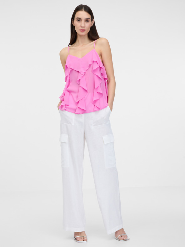 Orsay ORSAY fehér széles női nadrág