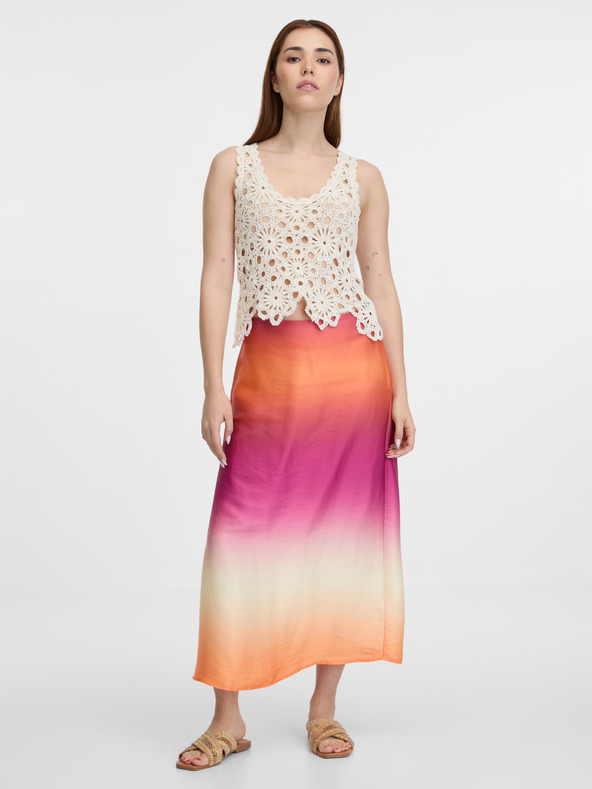 Orsay ORSAY krém női horgolt top