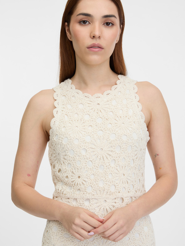 Orsay ORSAY krémszínű női térdig érő ruha