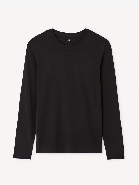 Celio Fekete férfi hosszú ujjú ing Celio Geuniml