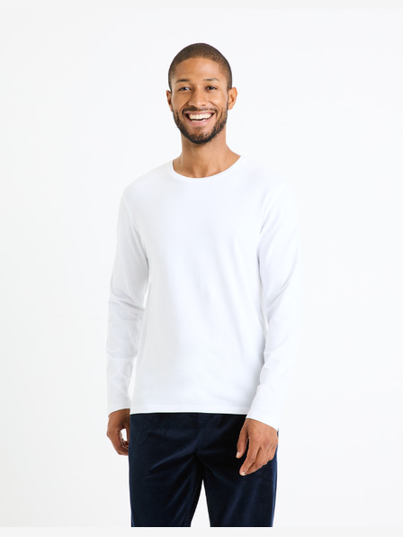 Celio Fehér férfi hosszú ujjú ing Celio Fabeille2 regular