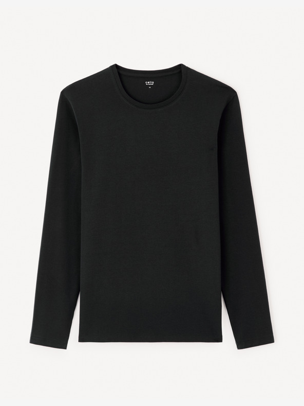 Celio Férfi fekete hosszú ujjú ing Celio Gehair