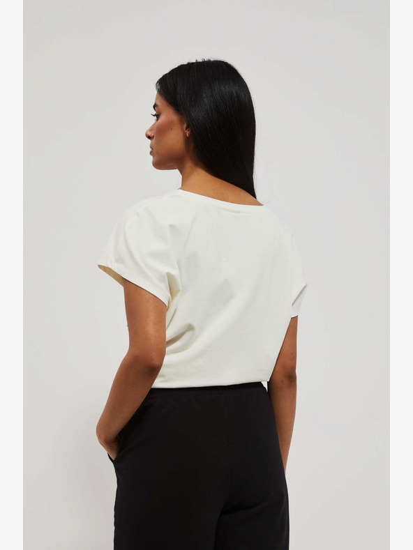 Moodo Fehér nyomtatott póló Moodo