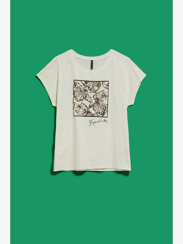 Moodo Fehér nyomtatott póló Moodo