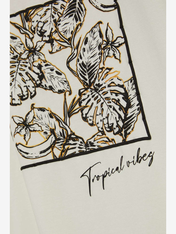 Moodo Fehér nyomtatott póló Moodo