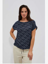 Moodo Sötétkék mintás póló Moodo
