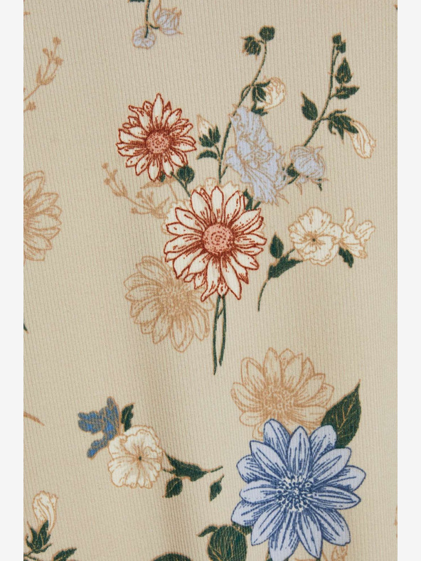 Moodo Bézs színű, nyomtatott póló Moodo