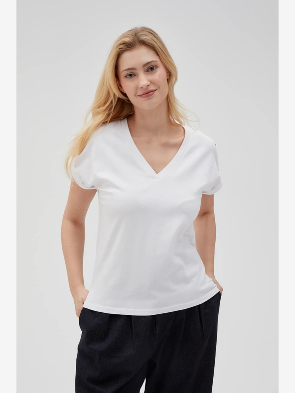 Moodo Fehér női póló Moodo