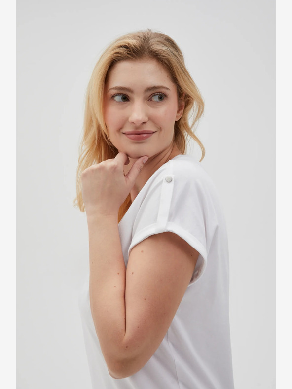 Moodo Fehér női póló Moodo