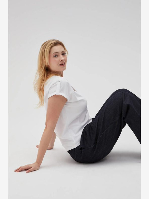 Moodo Fehér női póló Moodo