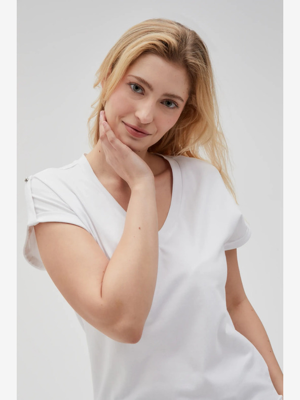 Moodo Fehér női póló Moodo