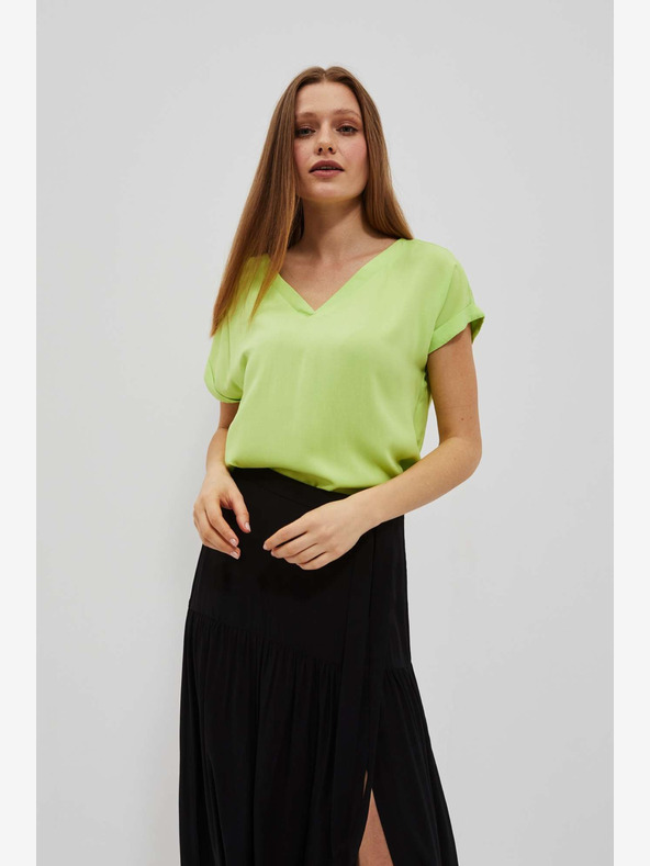 Moodo Zöld V-nyakú póló Moodo