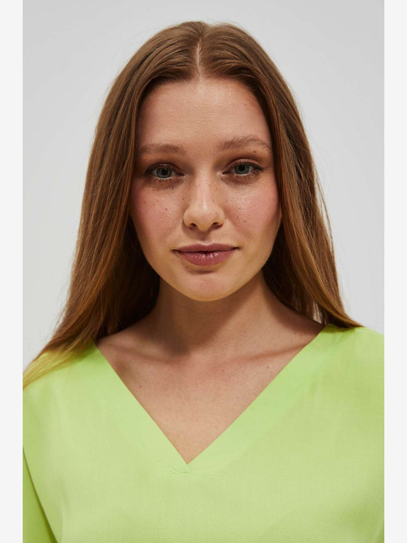 Moodo Zöld V-nyakú póló Moodo