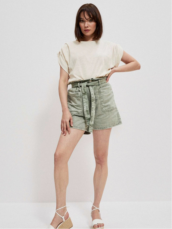 Moodo Krémszínű női póló Moodo