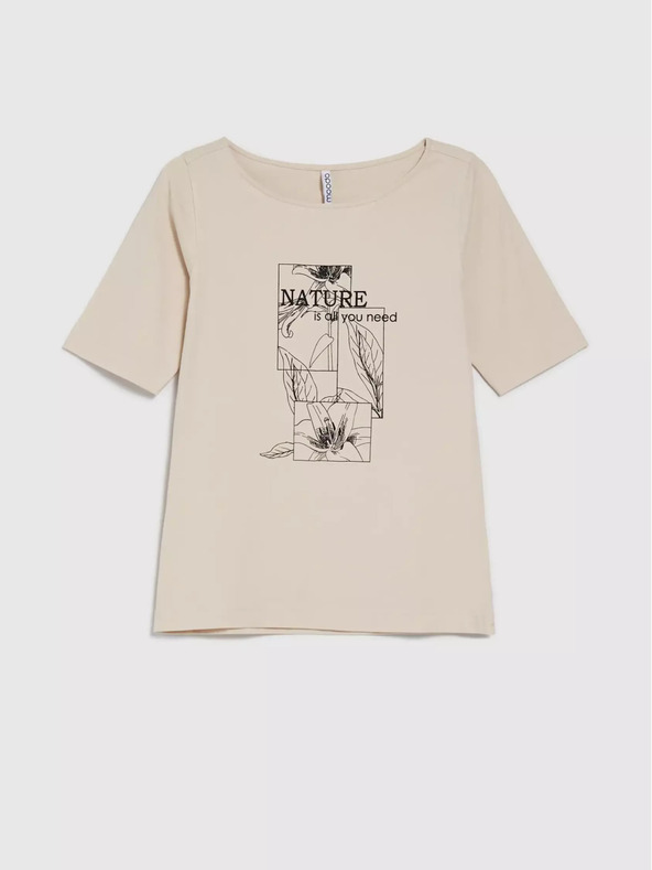 Moodo Moodo bézs színű női ing