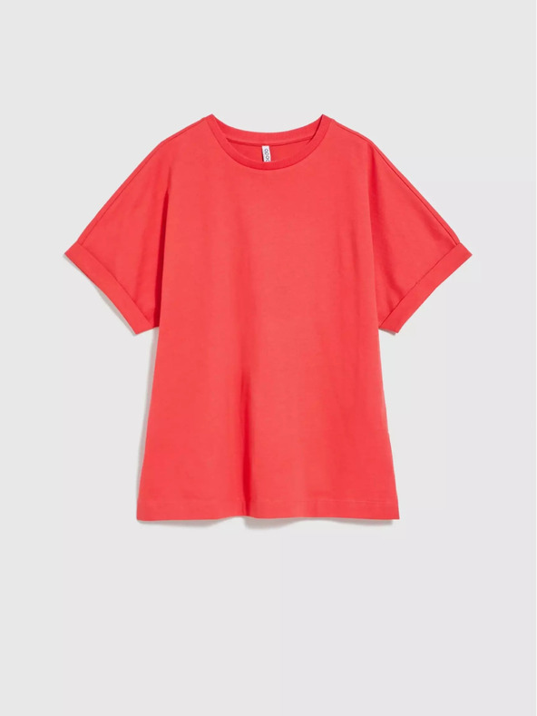 Moodo Piros túlméretezett póló Moodo