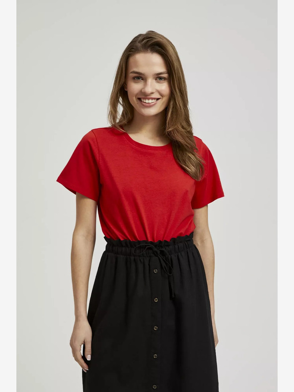 Moodo Piros rövid ujjú póló Moodo