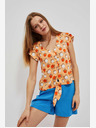 Moodo Narancssárga mintás póló Moodo