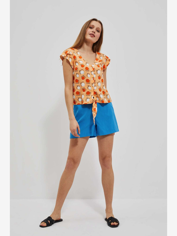 Moodo Narancssárga mintás póló Moodo